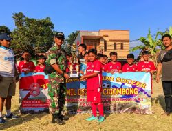 Meriahkan HUT-RI, Koramil 0621-12/Cijeruk-Cigombong Gelar Kegiatan Mini Soccer