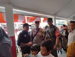 Sinergitas TNI – POLRI Monitoring Wilayah Hukum Pllsek Sukaraja Dalam Memperingati Hari Kemerdekaan RI Ke 78 TH 2023