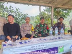 Bhabinkamtibmas Wilayah Hukum Polsek Nanggung Polres Bogor Sambangi Masyarakat sampaikan Himbauan Kamtibmas