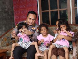 Kapolresta Pekanbaru Didampingi Kasat Lantas, Kunjungi Balita Penderita Stunting