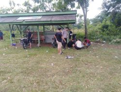 POLSEK TENJO POLRES BOGOR POLDA JABAR BHABINKAMTIBMAS DESA TENJO SAMBANG WARGA, BERI HIMBAUAN KAMTIBMAS