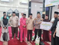 Kapolsek Tualang Berkolaborasi dengan Amil Zakat Konsumtif di Masjid Al-Mujahirin