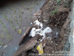 Ngeri…!!! Proyek Pembangunan Jalan Inspeksi Desa Kelapa Sawit Mengunakan Mode Siluman