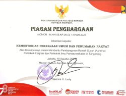 Kementerian PUPR Raih Penghargaan Kementerian Hukum dan HAM atas Dukungan Infrastruktur Pendidikan
