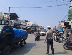 Unit Lantas Caringin Gatur Pagi, Polisi Berikan Kelancaran Dijalan Raya