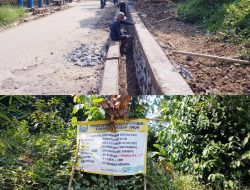 Pembangunan TPT (Tembok Penahan Tanah) Tepatnya Di Wilayah Desa Bojonggaling Bukti Perhatian DPU Sukabumi