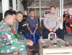 Sinergitas (TNI-POLRI) Wilayah Hukum Polsek Parungpanjang Polres Bogor Melaksanakan Giat Silaturahmi Kamtibmas