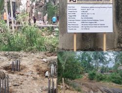 Diduga Pembangunan Jembatan Gantung Ciporos- Panimbang Tidak Transparan