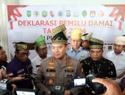 Dihadiri Kapolda Riau, 18 Partai Politik Peserta Pemilu 2024 Ikrarkan Deklarasi Damai