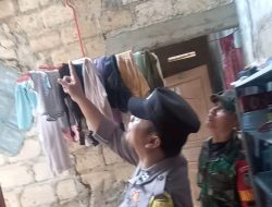 SINERGI TNI – POLRI WILAYAH HUKUM POLSEK DRAMAGA POLRES BOGOR POLDA JAWA BARAT LAKSANAKAN PENGECEKAN RUMAH WARGA YANG AMBRUK