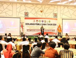 Hadiri Deklarasi Pemilu Damai Tahun 2024, Pangdam XII/Tpr Tegaskan TNI Totalitas Kawal Pesta Demokrasi
