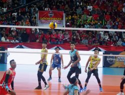 Turnamen Bola Voli Kapolri Cup 2023 Makin Seru, Jelang Babak Semi Final Penonton Membludak Menggetarkan GOR Pangsuma