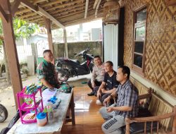 Giat Sinergitas TNI – POLRI Wilayah Hukum Polsek Caringin Ciptakan Kamtibmas Masyarakat Desa Tangkil