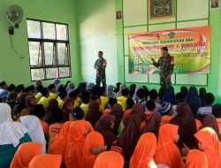Babinsa Kodim Bojonegoro Terus Gencarkan Penguatan Bela Negara Dikalangan Pelajar