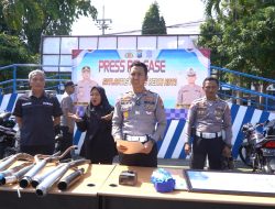 Razia Balap Liar, Polres Kediri Kota Amankan Puluhan Motor