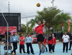 SEMARAKKAN HARI KEMENKUMHAM KE 78, RUTAN PALANGKA RAYA RAIH JUARA 3 DALAM TURNAMEN VOLI TINGKAT KANWIL KEMENKUMHAM KALTENG TAHUN 2023
