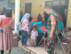 Wujud Nyata Peran Babinsa Melalui Pendampingan Posyandu Penimbangan Balita Serentak
