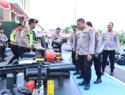 Cek Kesiapan Personil dan Prasarana, Korsabhara Baharkam Polri Kunjungi Polres Lhokseumawe