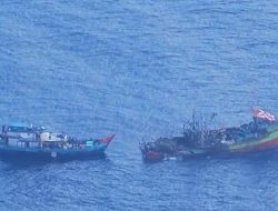Pesawat Udara TNI AL Laksanakan Sar Kecelakaan Kapal Di Perairan Pulau Fani Papua Barat Daya