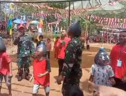 Babinsa Rejosari Turut Meriahkan Lomba 17 An di Desa Binaan