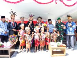 Semarak HUT RI Ke-78 Di Lintas Batas PLBN Skouw Satgas Yonif 122/TS Gelar Acara Berikut