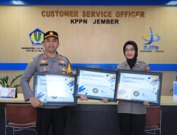 Polres Jember Raih Penghargaan Kinerja Satker Periode Semester I T.A. 2023 Oleh KPPN Jember