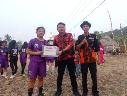 Ketua Pemuda Pancasila Ranting Bojongkalong Bersyukur Atas Suksesnya Turnamen Sepakbola Mini Wanita Dalam Peringatan HUT RI ke-78