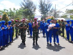 Komandan Pasmar 3 Kunjungi Batalyon Marinir Pertahanan Pangkalan XI Merauke