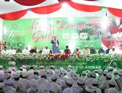 Pamen Ahli Pangdam XII/Tpr Bidang Sosbud Hadiri Sholawat Kebangsaan di Ponpes Mathla’ul Anwar Pontianak