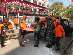 Koramil 04/Jebres Pelopori Simulasi Dan Apel Kesiapsiagaan Bencana Kota Surakarta Th 2023