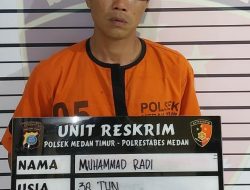 Polsek Medan Timur Amankan Pelaku Pembunuhan 
