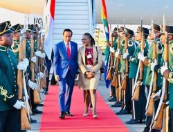 Presiden Jokowi Tiba di Johannesburg Afrika Selatan