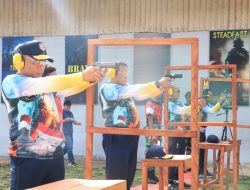 Yel-Yel Pasmar 3 Bergemuruh Pada Lomba Tembak Di Papua Barat Daya