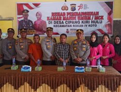 Rangkaian Giat HKGB Ke 71, Kapolres Dan Bhayangkari Cabang Rohul Rehab Bangunan MCK Di Desa Pemilik WC Terpanjang Di Riau
