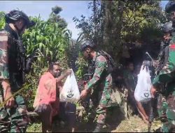 Perkuat Persaudaraan, Satgas YPR 330/Tri Dharma, Safari ke Honai-honai Warga di Intan Jaya
