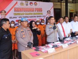 Konferensi Pers Operasi Tumpas Narkoba Semeru 2023, Kapolres : Hasil Ungkap Kasus Sabu Masih Mendominasi