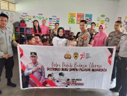 Polsek Air Besar Peduli Budaya Literasi Bagi Anak Usia Dini