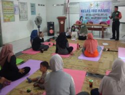 Peduli Kesehatan Ibu Dan Anak, Babinsa Sumberejo Dampingi Kegiatan Kelas Ibu Hamil