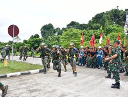 Bangkitkan Semangat Prajurit, Komandan Pasmar 3 Hadir Dalam Lomba Cross Country