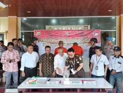 Polres Siak Gelar Pemusnahan Barang Bukti Narkotika Jenis Sabu