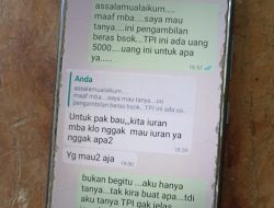 Pembagian Beras Cadangan Pangan Pemerintah(CPP) Dipungut Iuran PMI di Desa Bulaksari Kecamatan Bantarsari