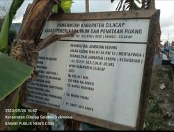 Pembangunan Rehabilitas Jembatan Lebeng(Kesugihan) di pertanyakan??..