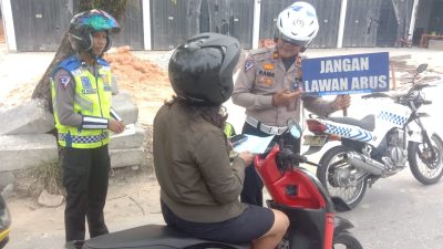 Memasuki Hari Ke Sembilan OPS Zebra Pelanggaran Lalu Lintas di Kecamatan Tualang Menurun