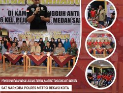 SatRes Narkoba Polres Metro Bekasi Kota Gelar Penyuluhan Bahaya Narkoba di Kampung Tangguh Bebas Narkoba