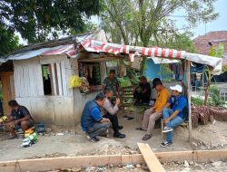 Bhabinkamtibmas Wilayah Hukum Polsek babakan madang Polres Bogor Sambang Kamtibmas dan Sampaikan Pesan Kamtibmas dan Ajak Cegah TPPO