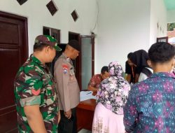 Sinergitas TNI-POLRI Wilayah Hukum Polsek Nanggung Desa Sukaluyu Polres Bogor Sa.bang Warga Dan Berikan Pesan Kamtibmas Dan Ajak Cegah TPPO