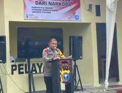 Polres Pelalawan Launching dan Resmikan Kampung Bebas Narkoba