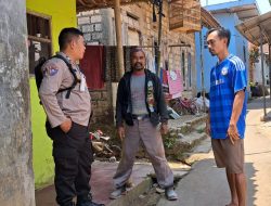 Bhabinkamtibmas Wilayah Hukum Polsek Ciampea Polres Bogor Polda Jabar, Sambangi dan Silaturahmi Kepada Warga Masyarakat Untuk Sampaikan Pesan Kamtibmas