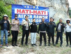 Curah Hujan Tinggi, Kapolres Kampar Gandeng Stakeholder Terkait Cek Lokasi Rawan Longsor dan Laka