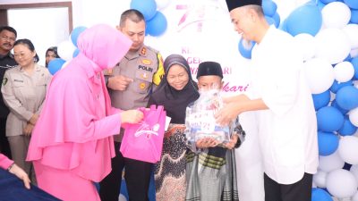 Peringati HKGB Ke 71, Pengurus Cabang Bhayangkari Dumai Gelar Khitanan Massal